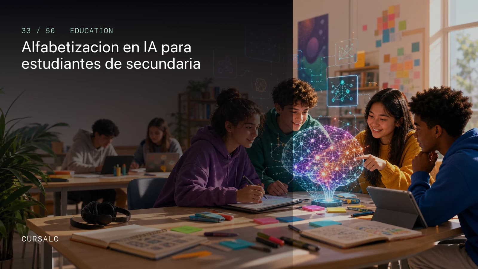 Alfabetizacion en IA para estudiantes de secundaria