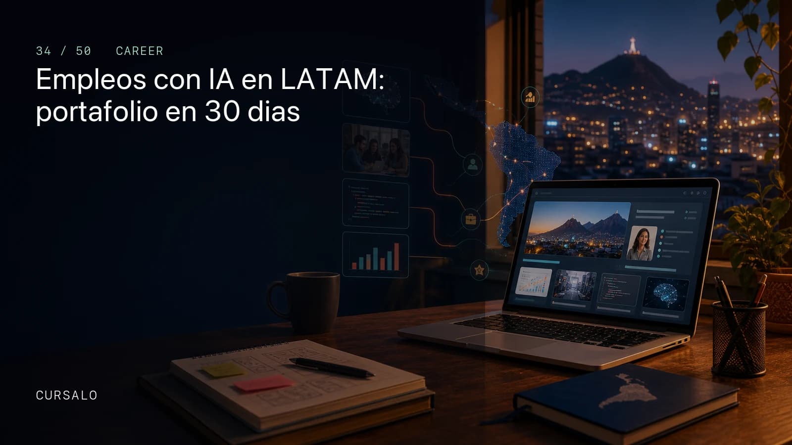 Empleos con IA en LATAM: portafolio en 30 dias