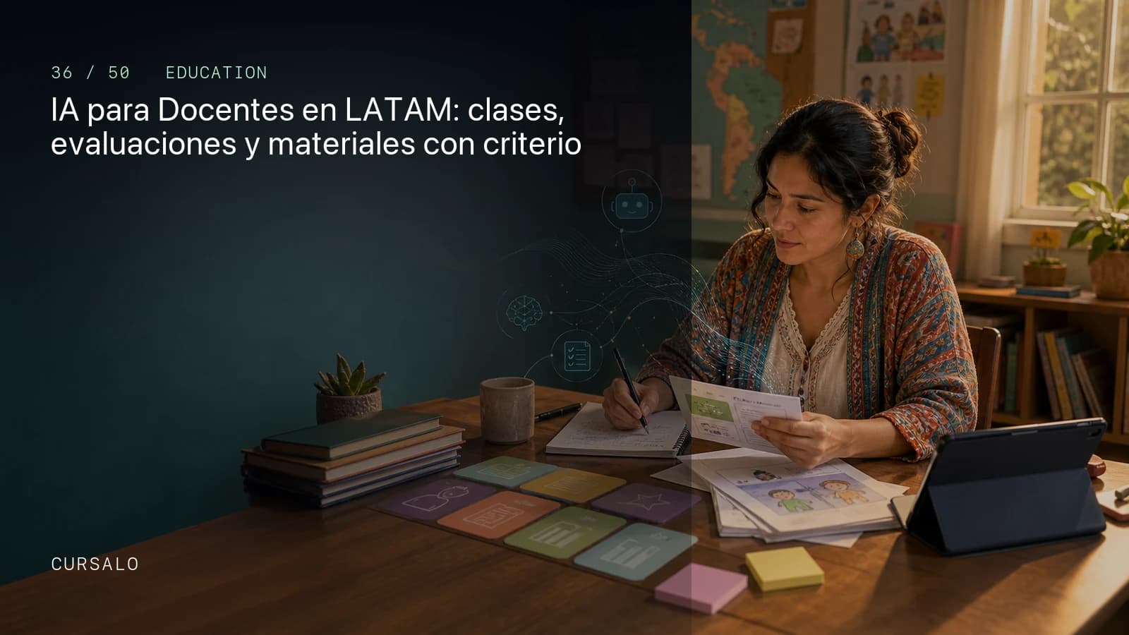 IA para Docentes en LATAM: clases, evaluaciones y materiales con criterio