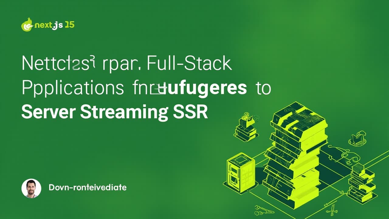 Next.js 15: Aplicaciones Full-Stack con Server Components y Streaming SSR