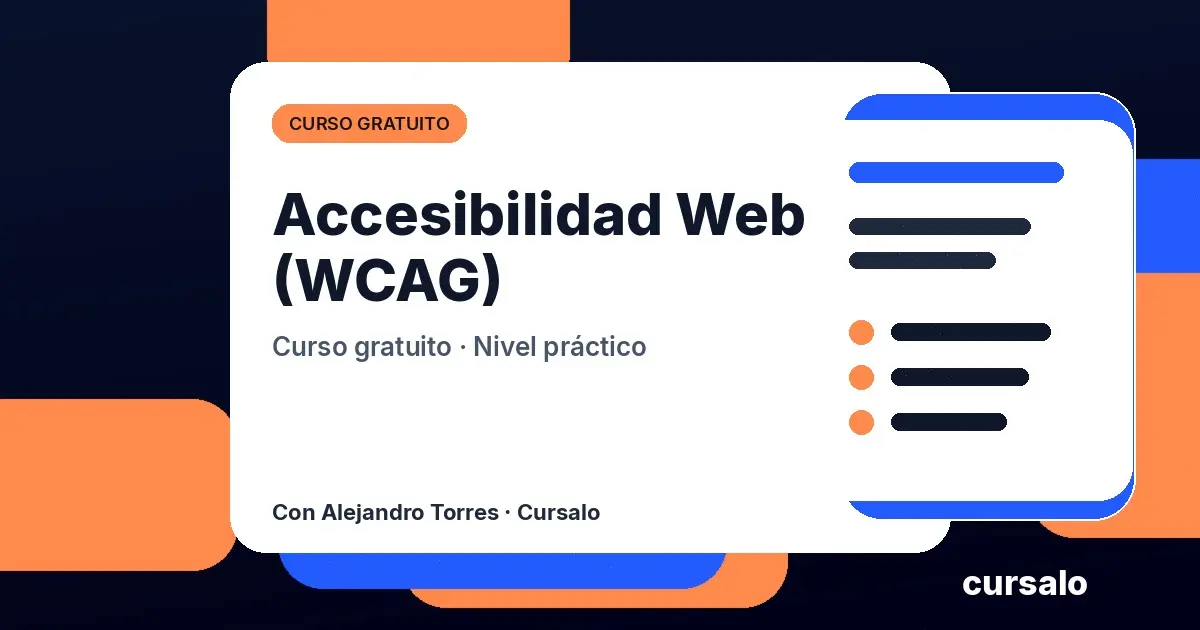 Accesibilidad Web (WCAG)