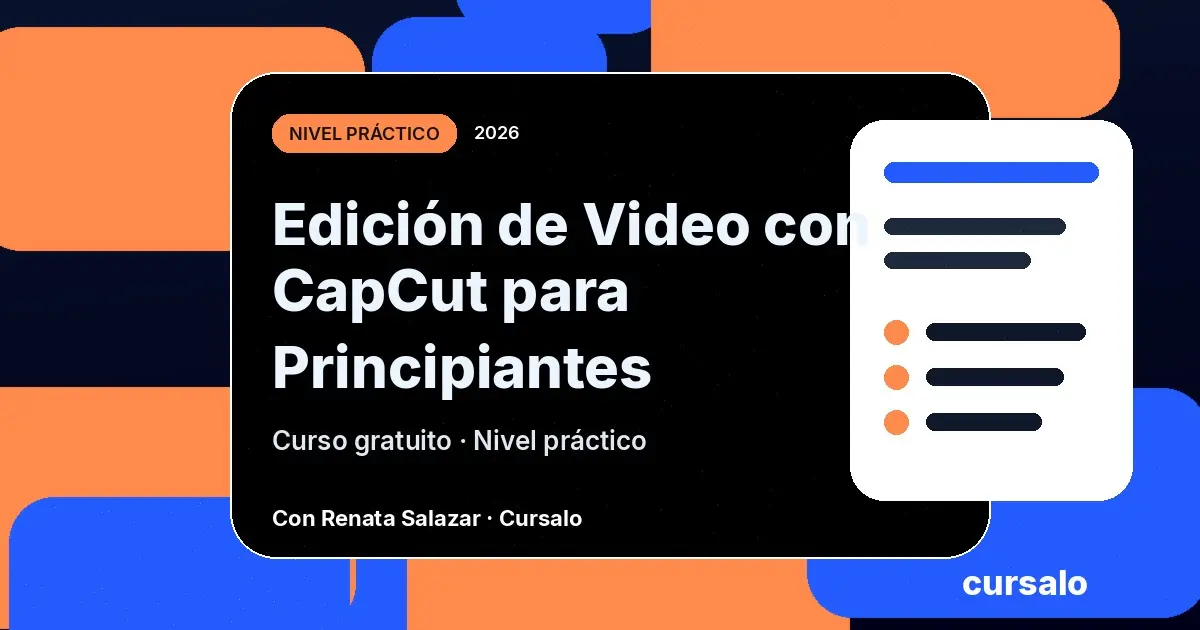 Edición de Video con CapCut para Principiantes