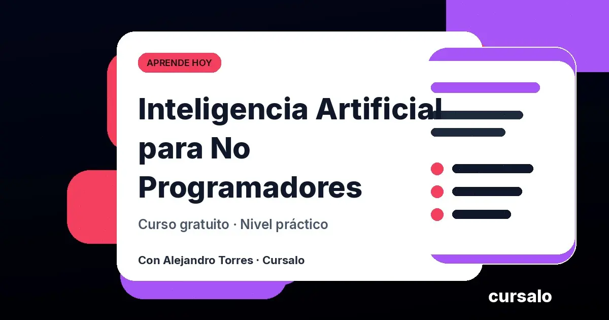 Inteligencia Artificial para No Programadores