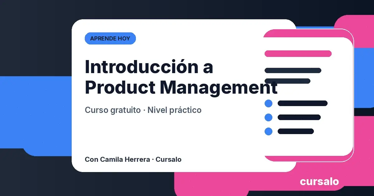 Introducción a Product Management