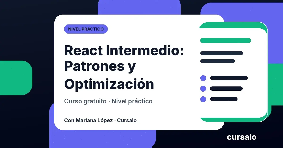 React Intermedio: Patrones y Optimización