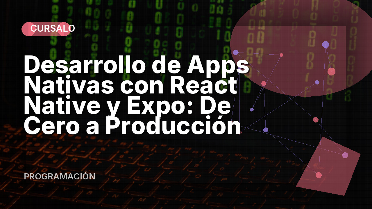Desarrollo de Apps Nativas con React Native y Expo: De Cero a Producción