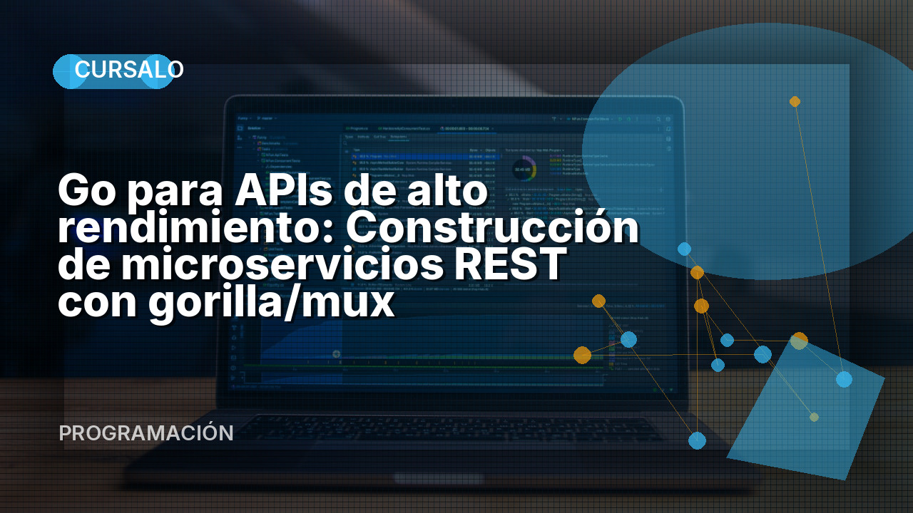 Go para APIs de alto rendimiento: Construcción de microservicios REST con gorilla/mux