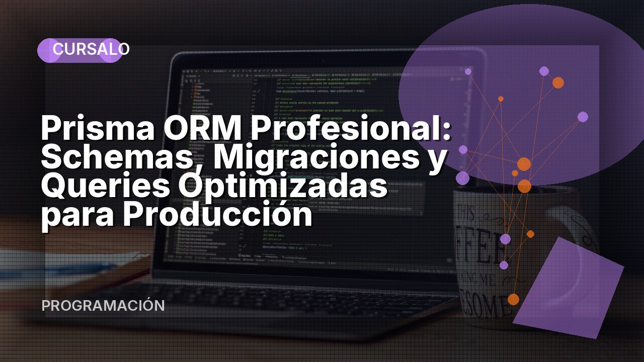 Prisma ORM Profesional: Schemas, Migraciones y Queries Optimizadas para Producción