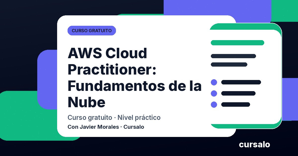 Portada del curso AWS Cloud Practitioner: Fundamentos de la Nube