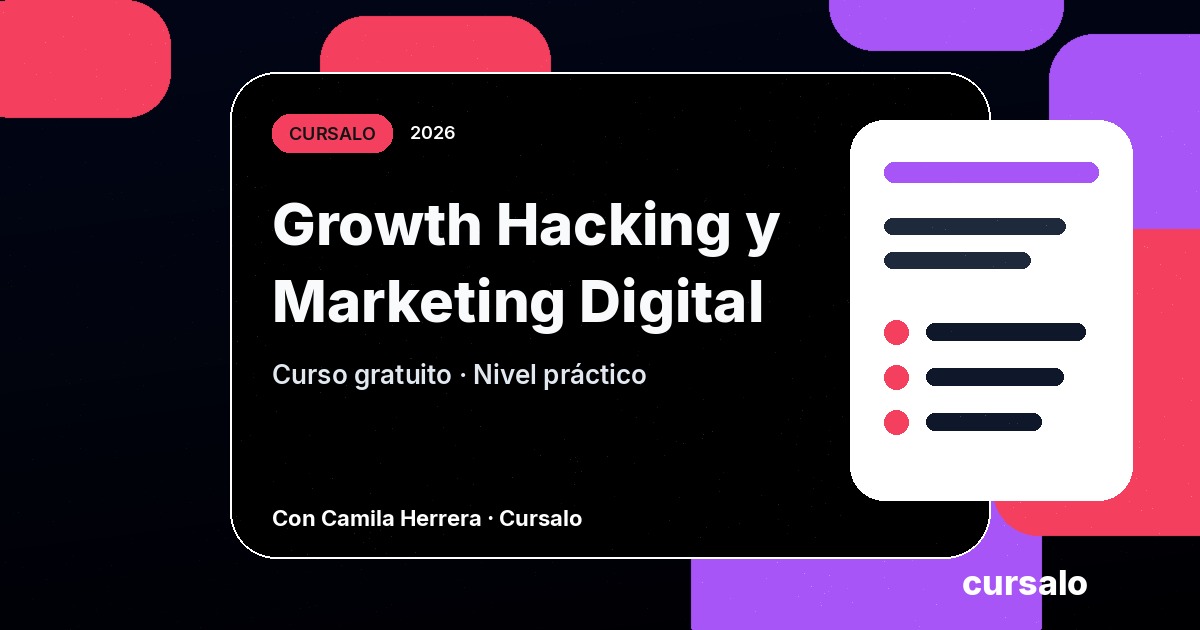 Portada del curso Growth Hacking y Marketing Digital