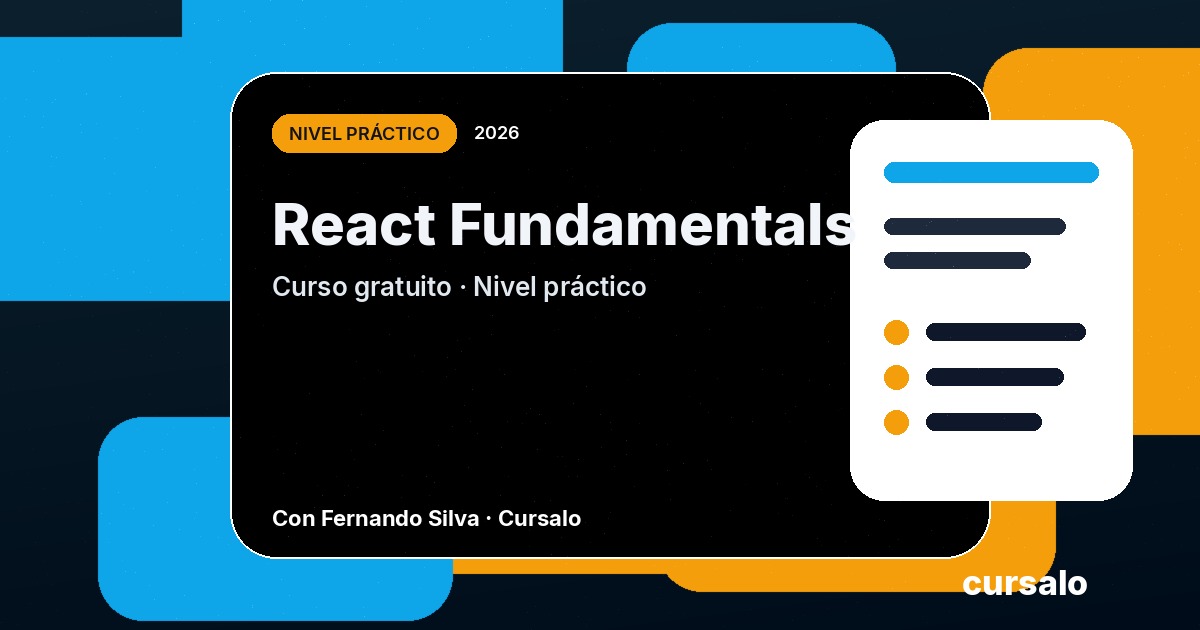 Portada del curso React Fundamentals